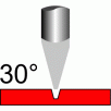 30 degrees