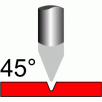 45 degrees