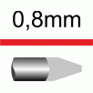 0.8 mm