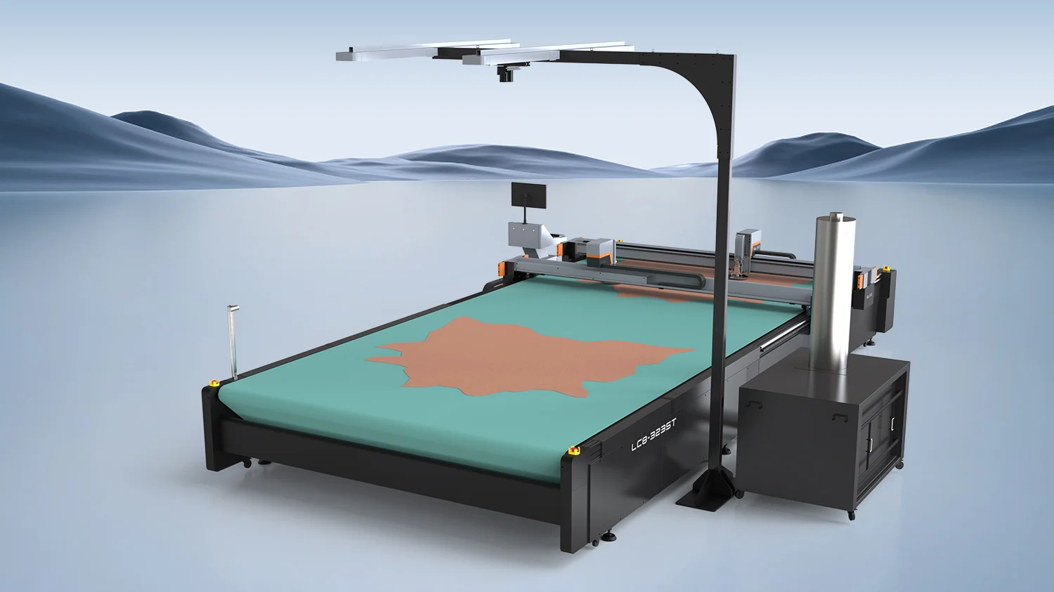 CNC машина с осцилиращ нож за кожа