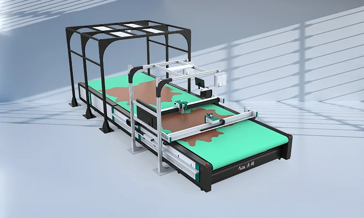 CNC ножова машина за обработка на кожа